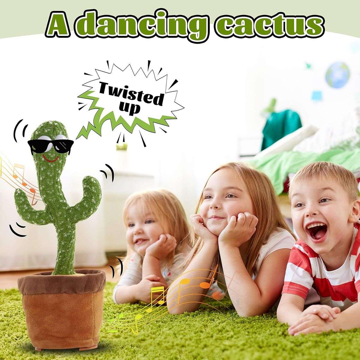 SINGING, TALKING AND DANCING CACTUS PLUSH TOY