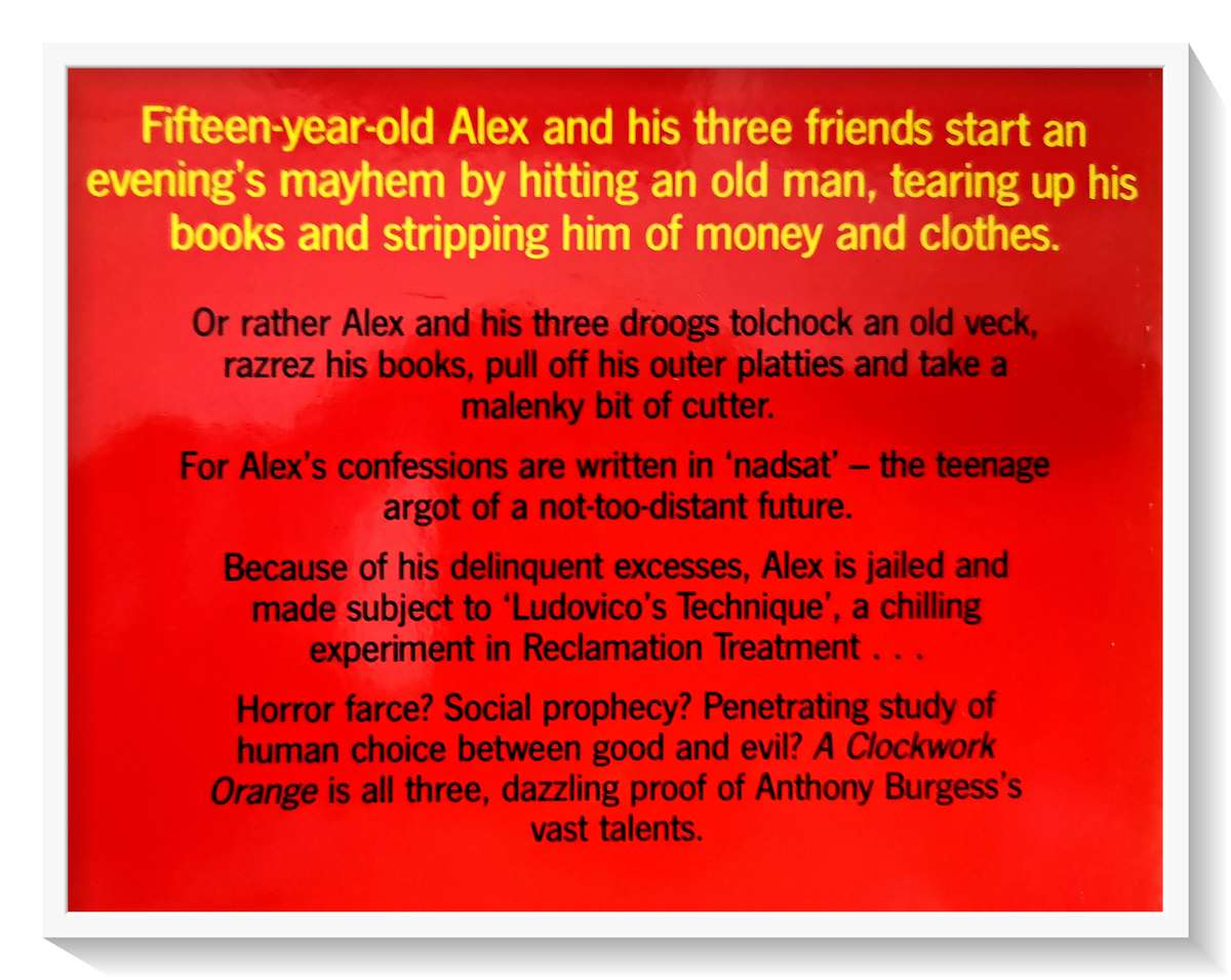 A Clockwork Orange by Anthony Burgess - Standard Format Paperback by Penguin Press - Cond. VG+