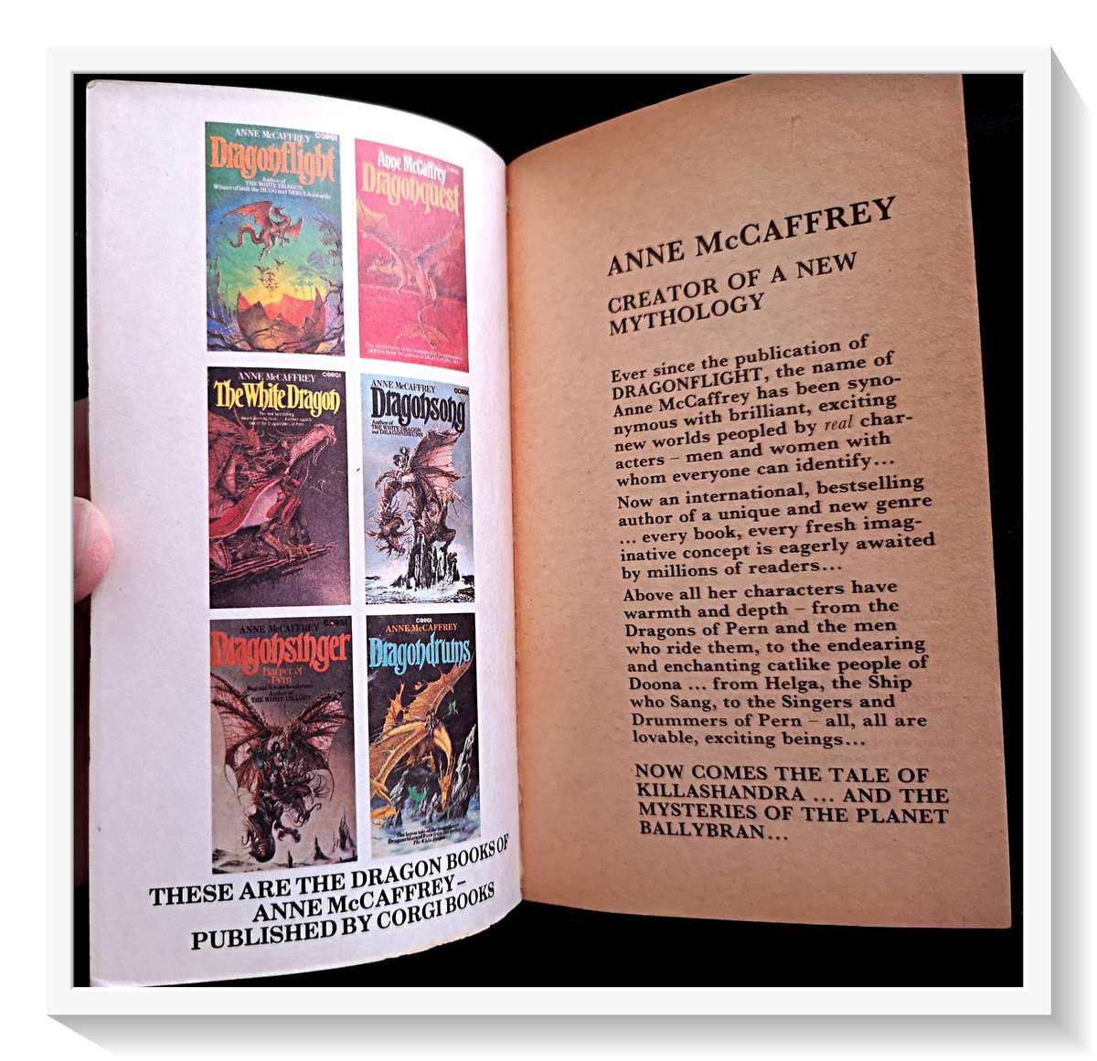 Anne McCaffrey - The Crystal Singer - Fantasy - A CORGI Paperback Collectible ***