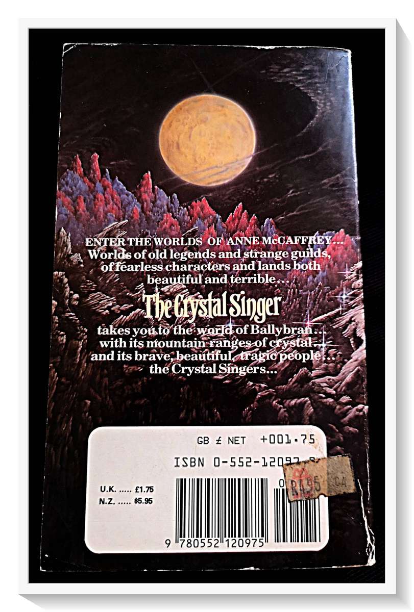 Anne McCaffrey - The Crystal Singer - Fantasy - A CORGI Paperback Collectible ***