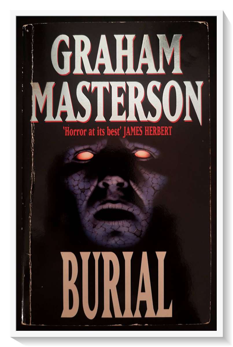 Burial by Graham Masterton - MISPRINT SPELLING ERROR - Masterson instead of Masterton - Horror Novel