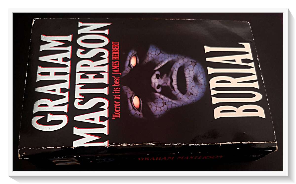 Burial by Graham Masterton - MISPRINT SPELLING ERROR - Masterson instead of Masterton - Horror Novel