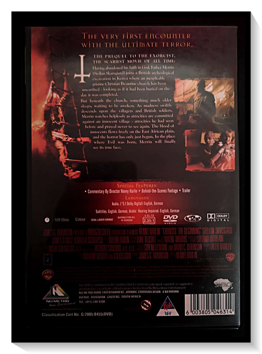 The Exorcist: The Beginning - Features Commentary - DVD - VHL 2-18 - Disc & Casing Excellent*