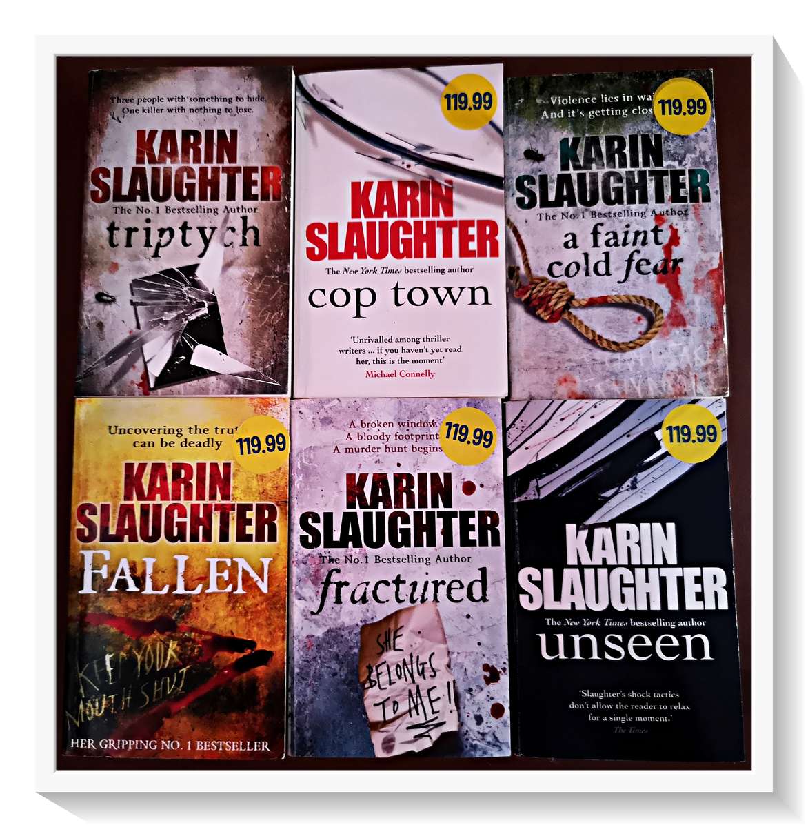 Karin Slaughter - Six Book Collection - R250 for ALL SIX BOOKS - Condition: Very Good