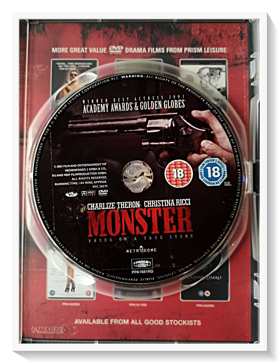 MONSTER Starring Charlize Theron and Christina Ricci - Cult Classic - In Very Good Condition