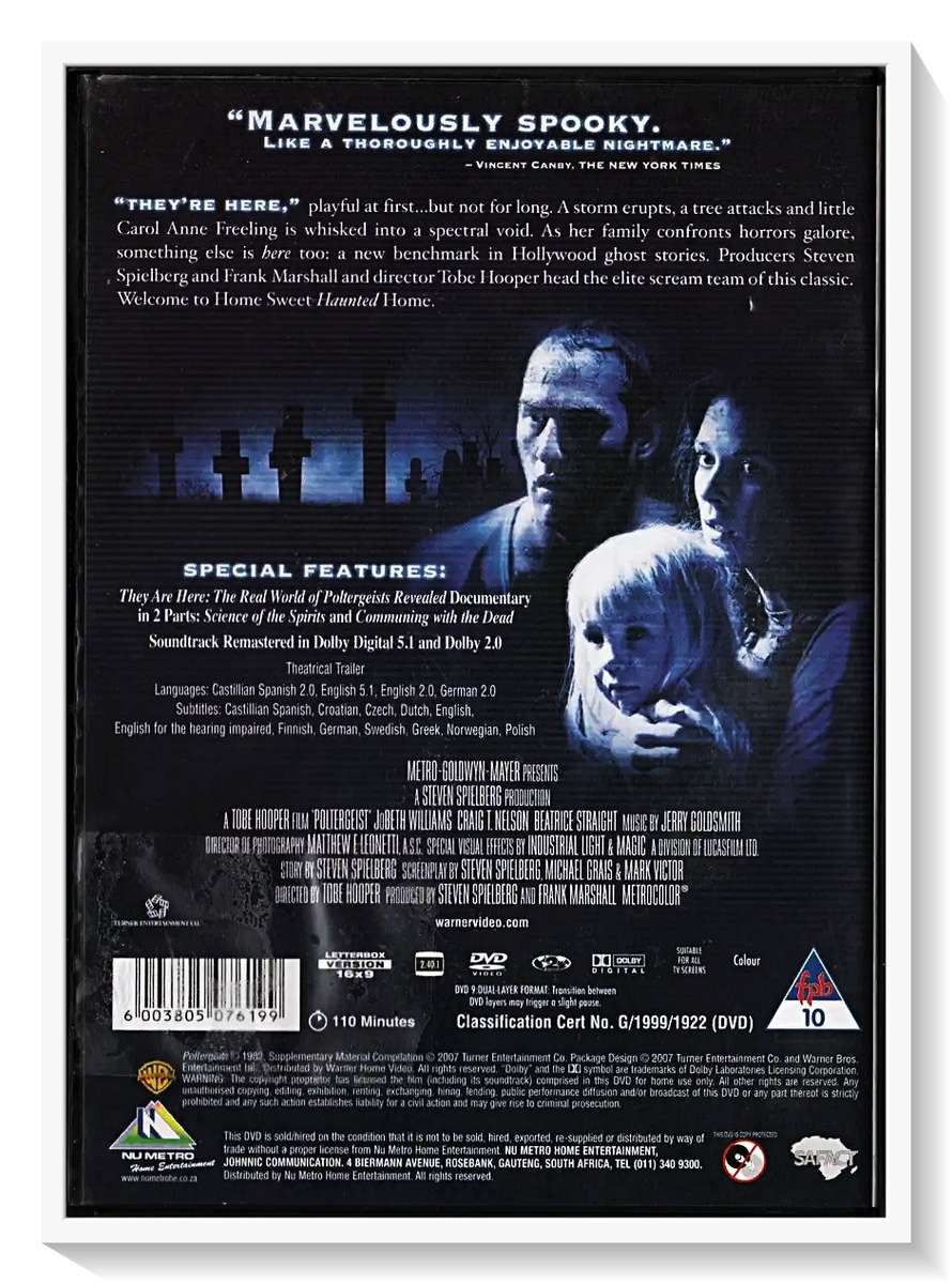Poltergeist 25th anniversary edition - Cult Classic Horror - Disc & Casing in VG+ Condition*