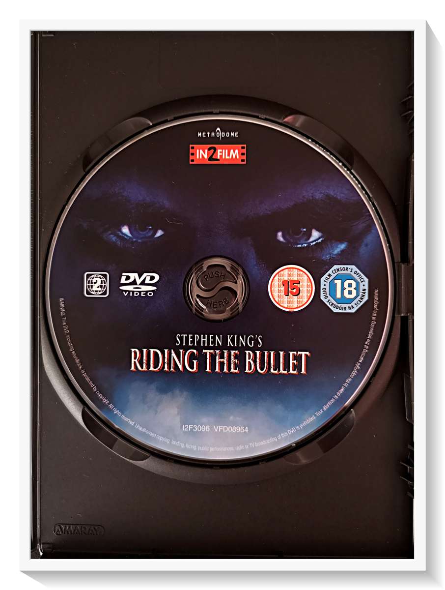 Stephen King's RIDING THE BULLET - DVD - Horror - Special Features - Disc & Casing in A+ Condition*