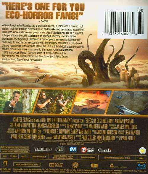 Seeds of Destruction - ECO-HORROR - Rare Find - DVD - 2-13VL - Casing & Disc: Brand New / Sealed *
