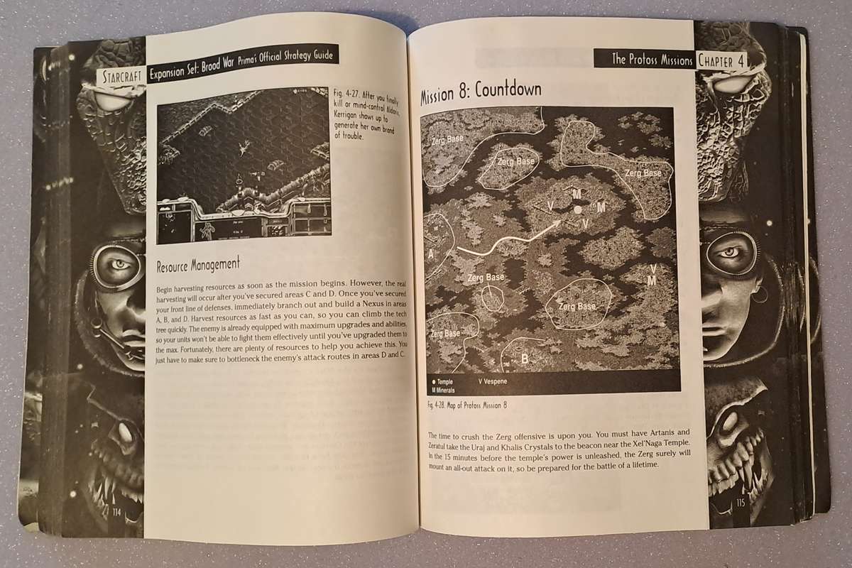 PC CD Prima's official Strategy Guide StarCraft Brood War.