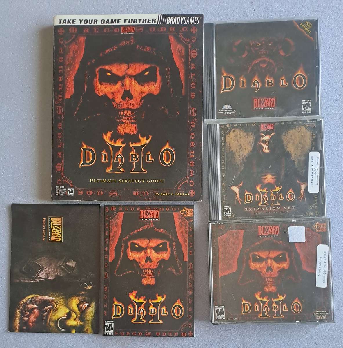 PC CD Diablo collection with strategy Guide.