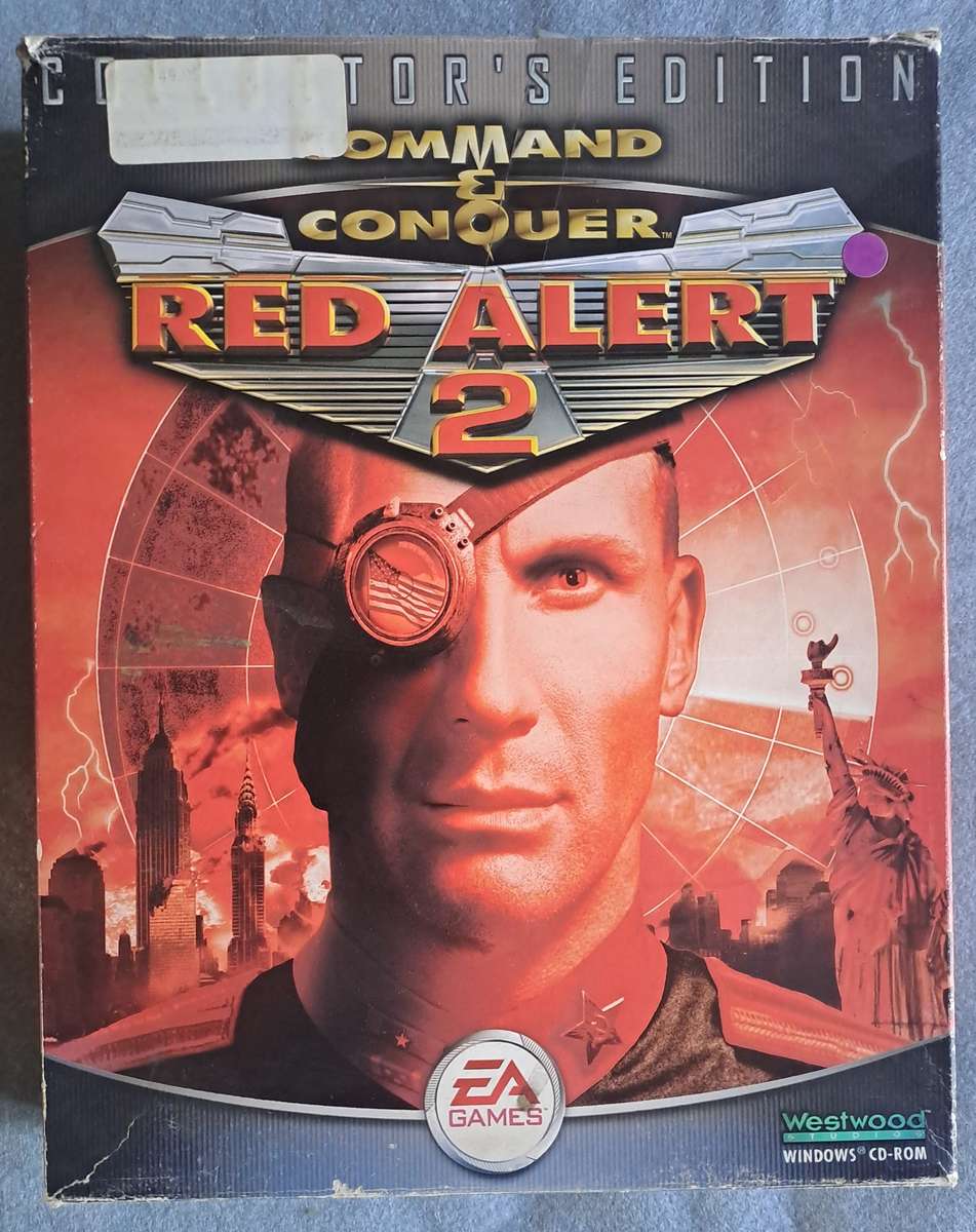 PC Red Alert 2 Collector's Edition big box. (Box only)