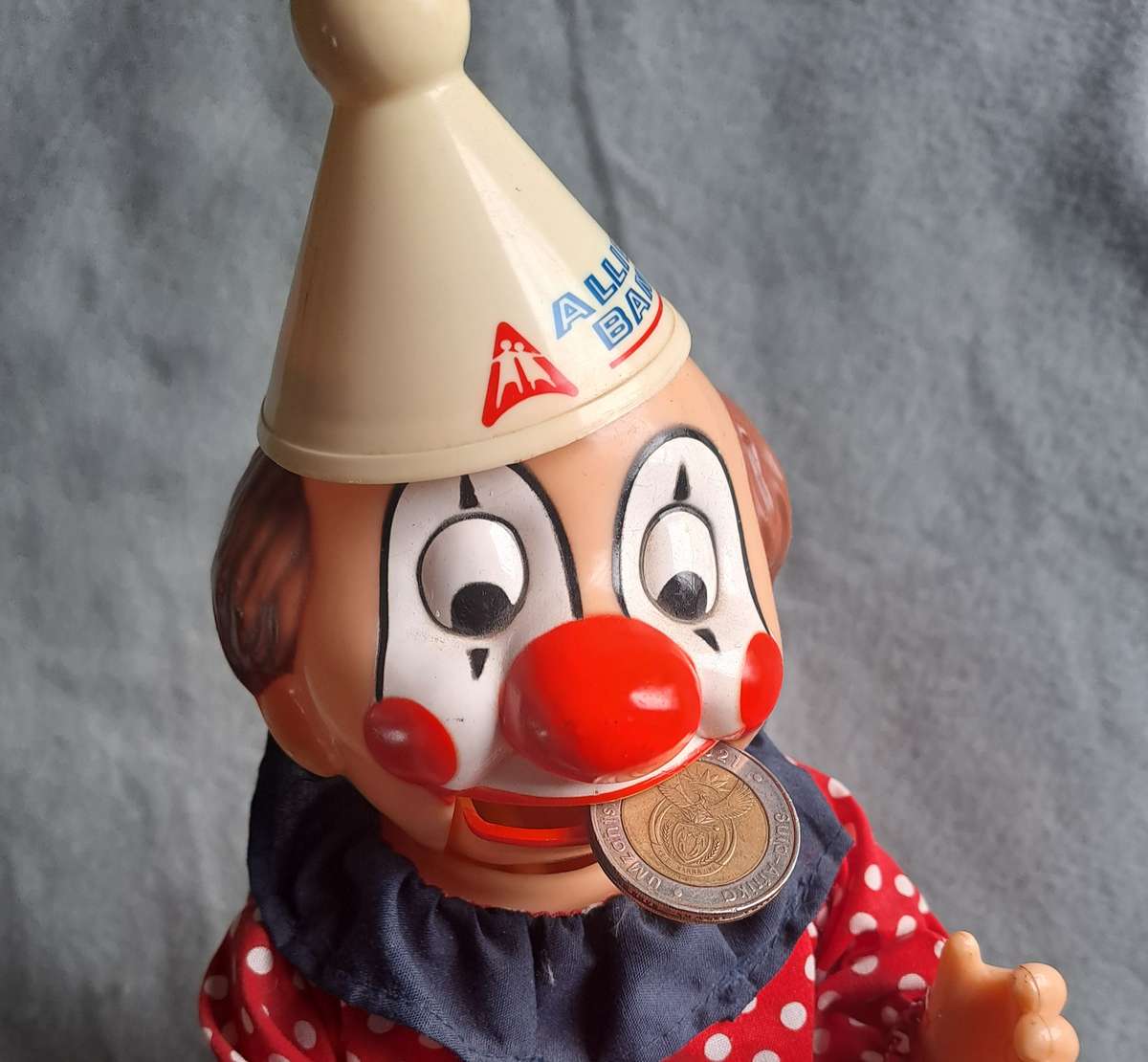 Allied Bank money savings figurine.