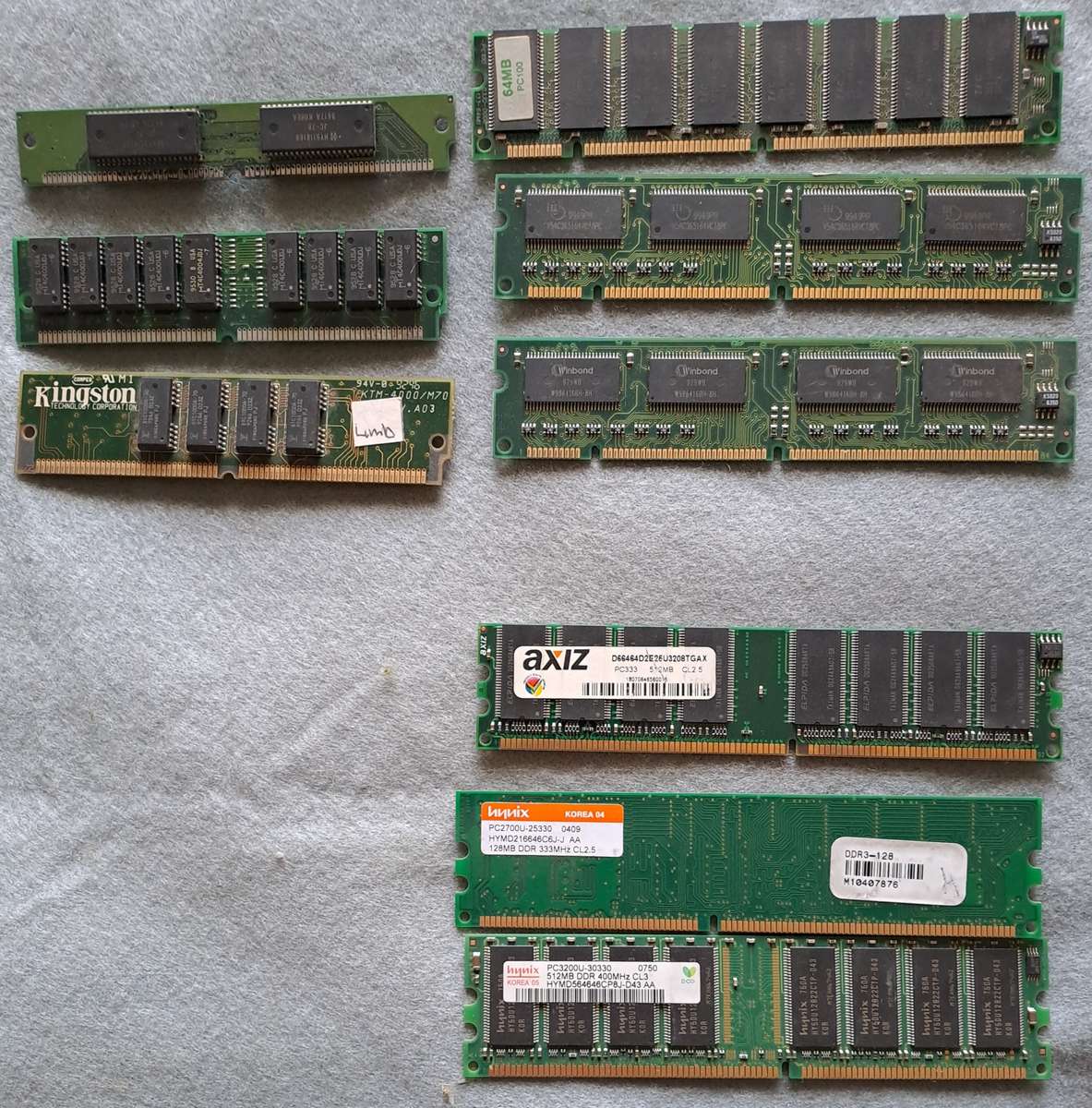 Vintage RAM chips.