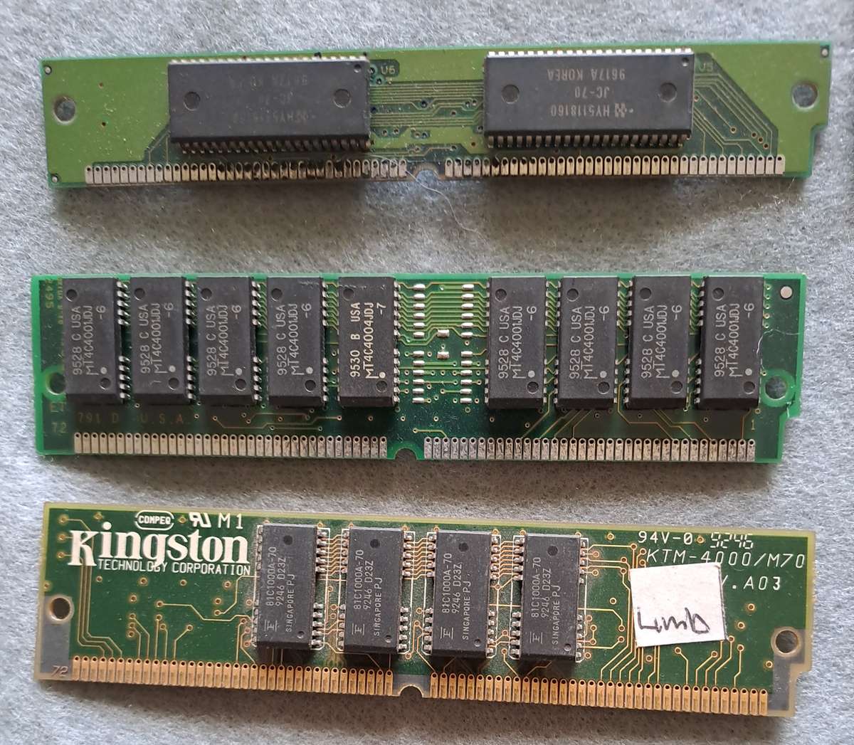 Vintage RAM chips.