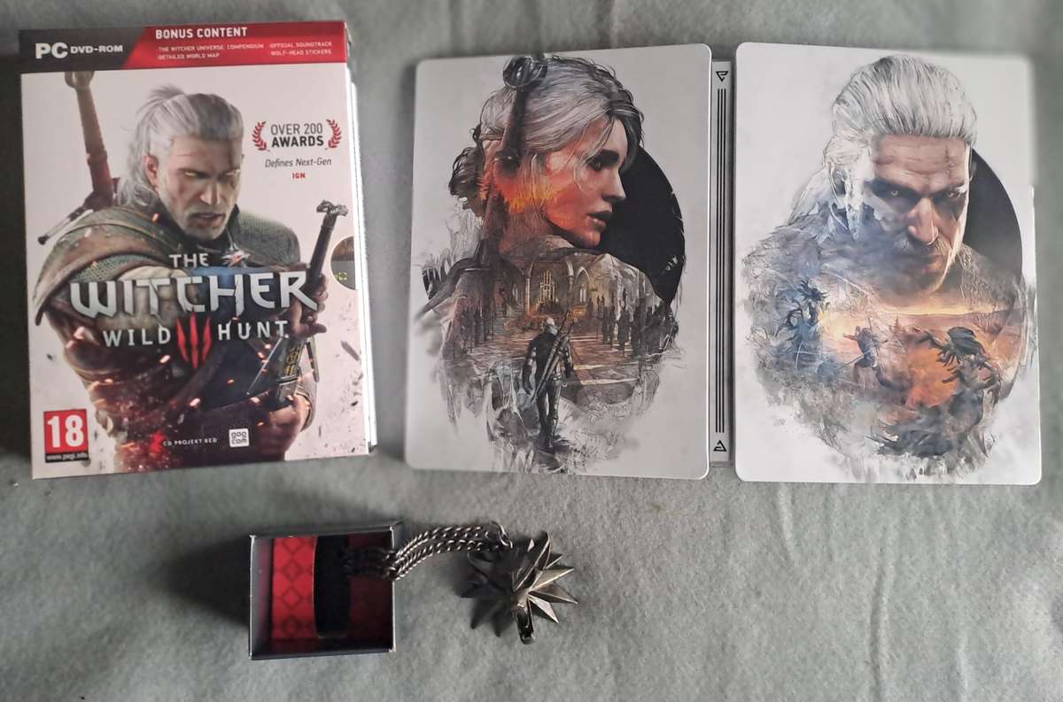 The Witcher 3 wild hunt collector's edition art book and strategy guide.