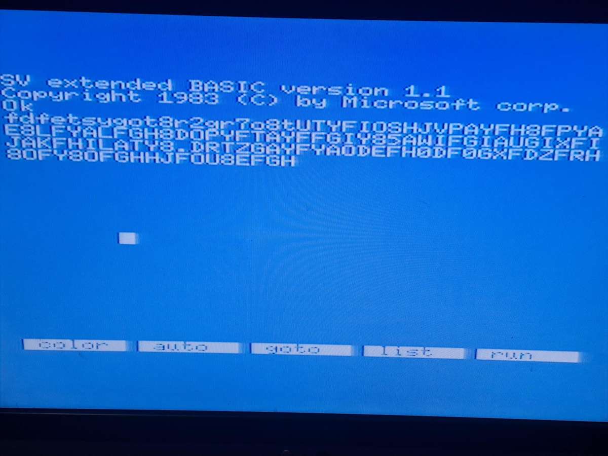 Spectravideo SV-328 MK2 PC with Data Cassette add-on.