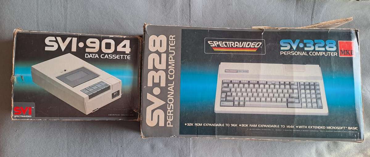 Spectravideo SV-328 MK2 PC with Data Cassette add-on.