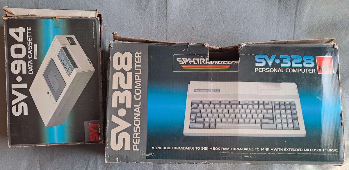 Spectravideo SV-328 MK2 PC with Data Cassette add-on.