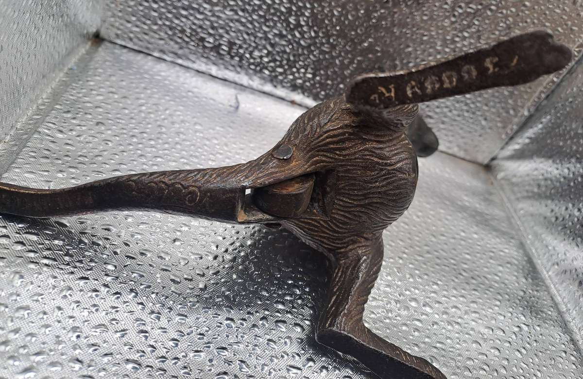 Vintage Nestor Cast Iron Nutcracker kangaroo.