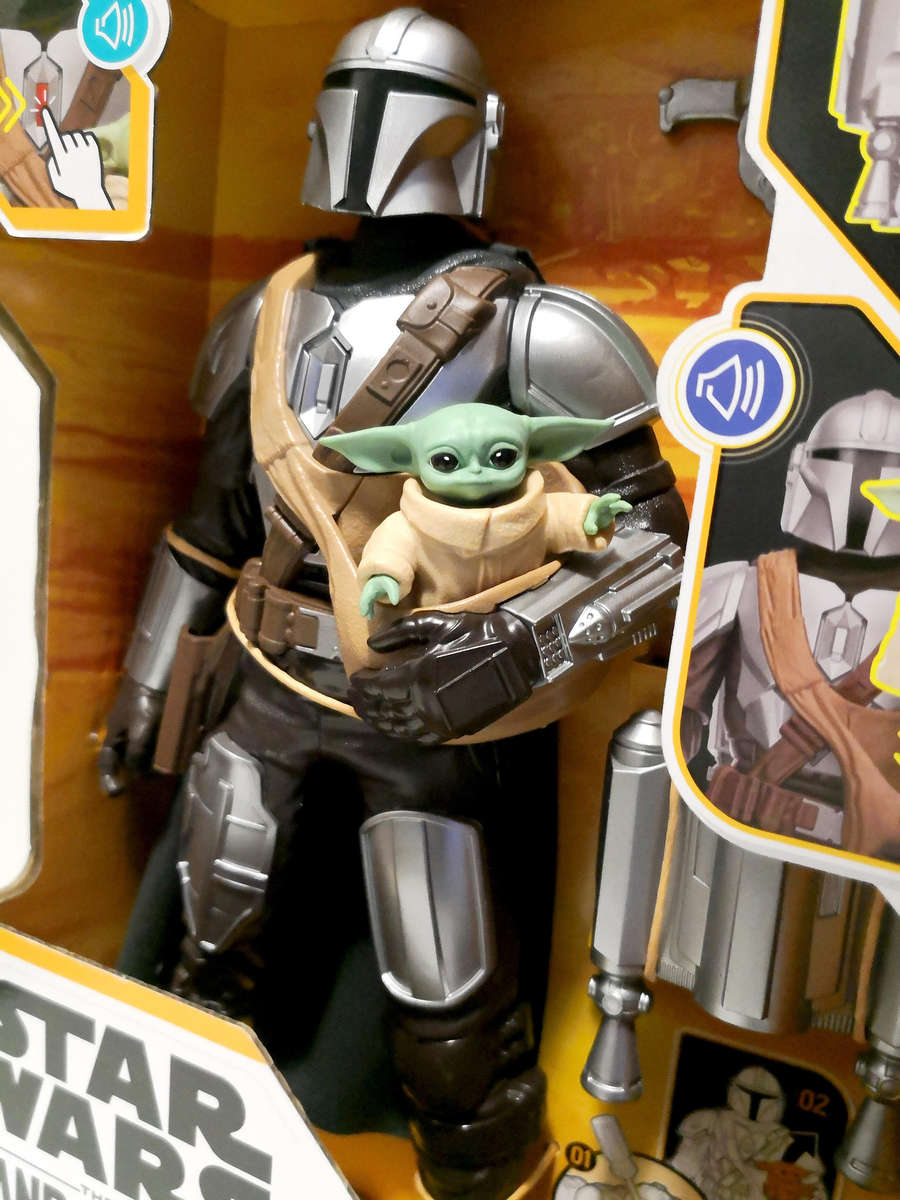 STAR WARS "Galactic Action" Mandalorian & Grogu 12" Action figure