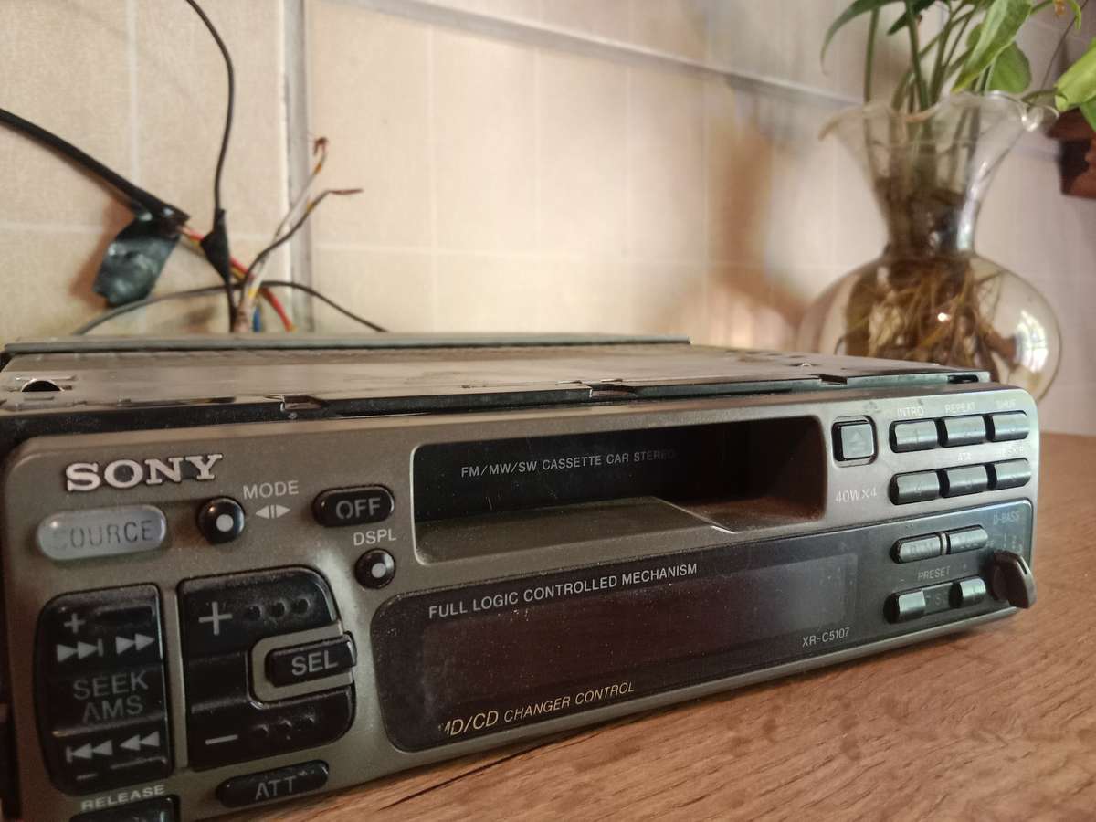 Vintage Sony car tape deck