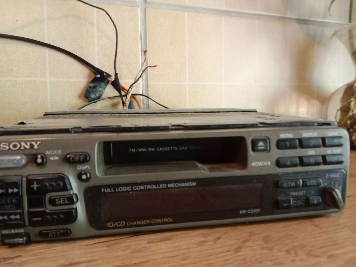 Vintage Sony car tape deck