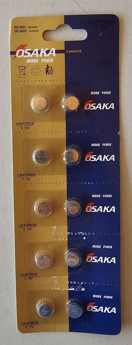 LONG LIFE LR41-AG3 1.5V OSAKA BATTERY BOX PACK
