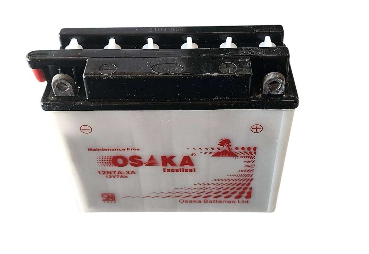 12N7 A-3A (12V7AH) OSAKA MOTORCYCLE BATTERY