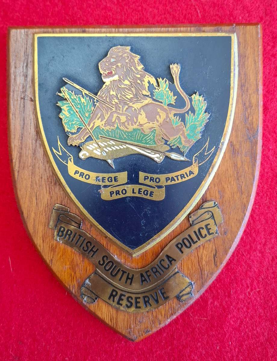 RHODESIA BSAP RESERVE PLAQUE                  (8809)