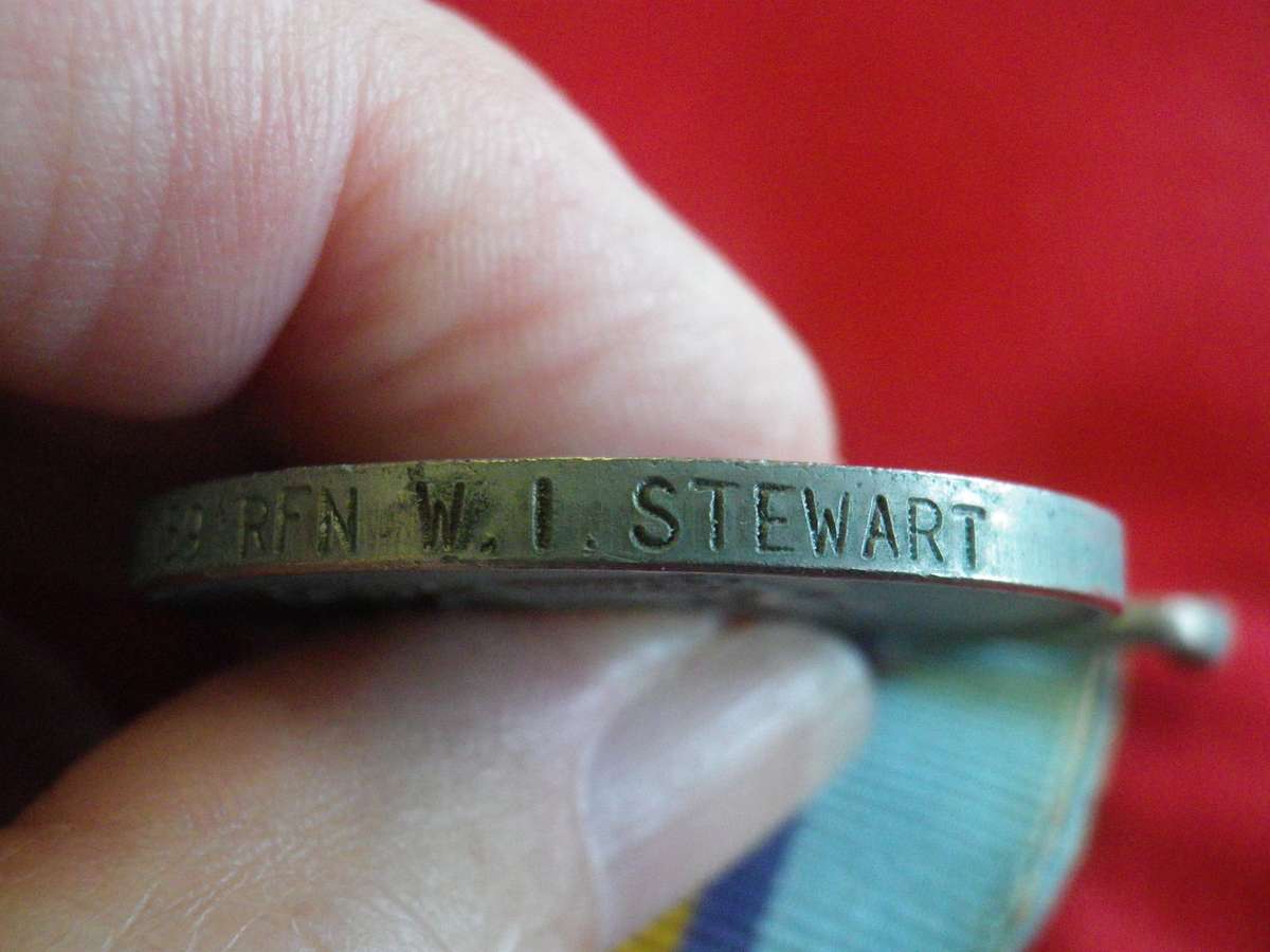 RHODESIA - FULL SIZE GENERAL SERVICE MEDAL (GSM) TO - 381059 RFN W.I. STEWART -UNRESEARCHED  (136)