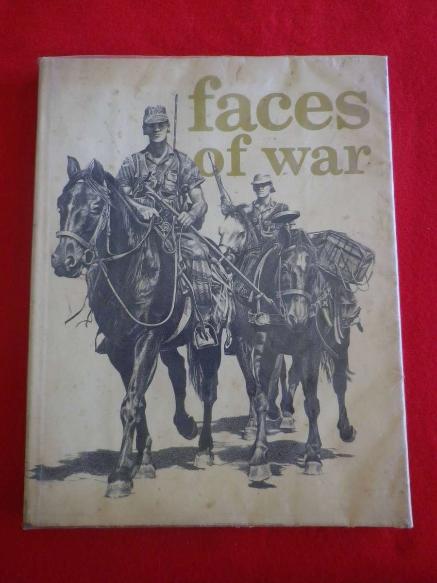RHODESIAN - "FACES OF WAR" SIGNED BY AUTHOR PETER BADCOCK - HC + PLASTIC COVER OVER WRAPPER  (281)