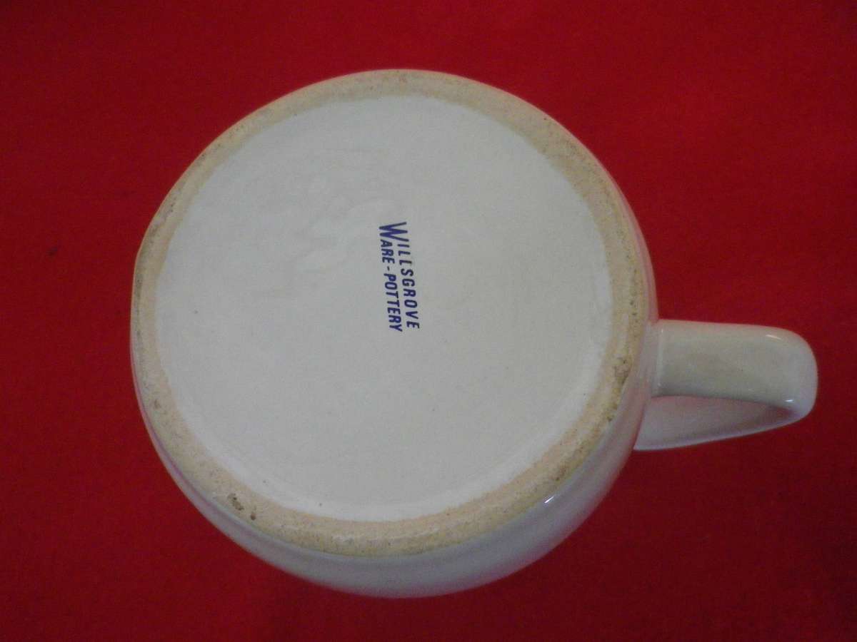 RHODESIAN BUSH WAR ERA BEER MUG - WITH UNITS INSIGNIA - MADE WILLSGROVE (422)