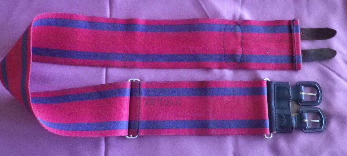RHODESIAN ENGINEERS STABLE BELT- INSCRIBED  -  MAX LENGTH 100cm /39"     (474)