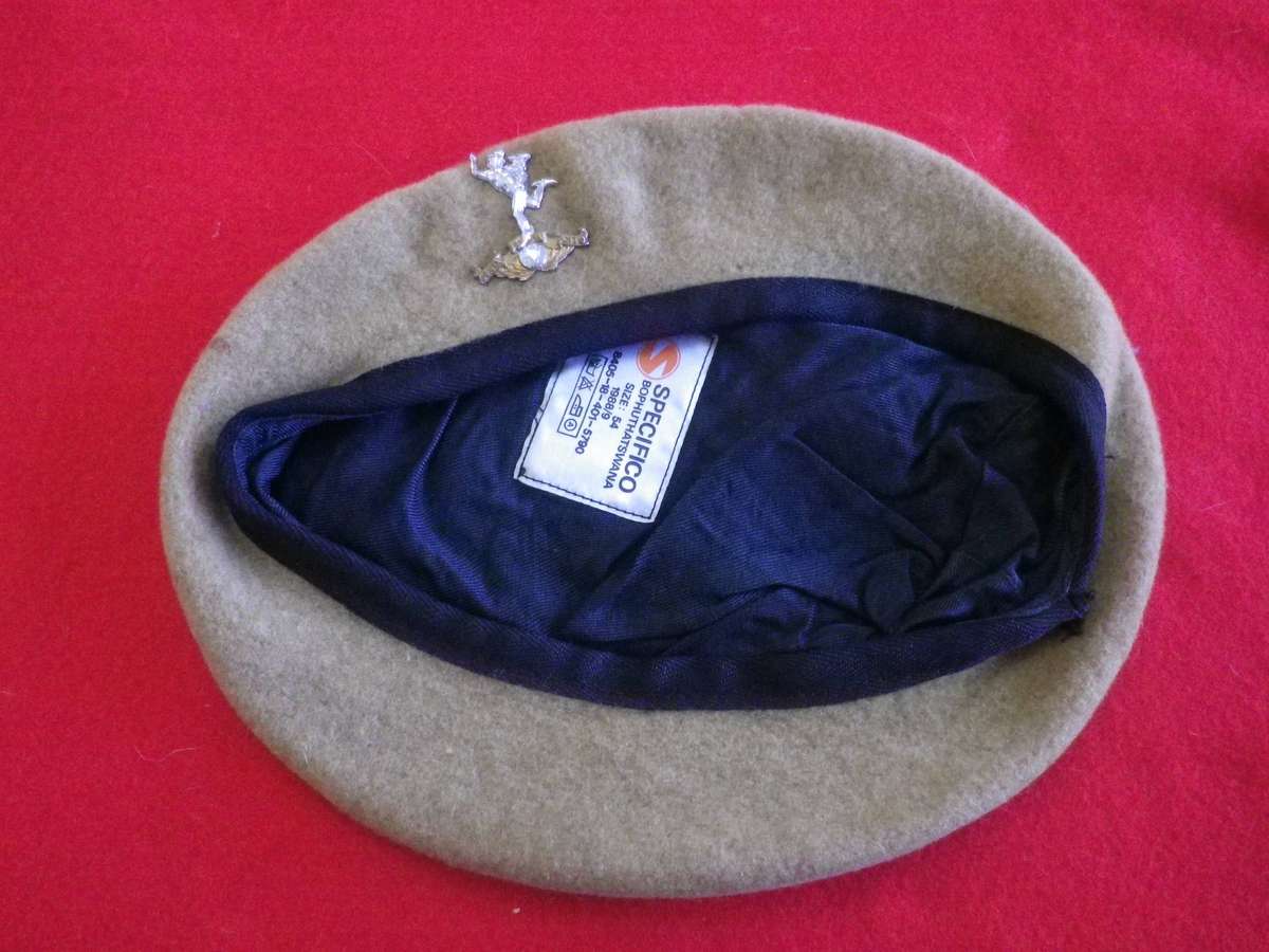 SADF - SA CORPS OF SIGNALS BERET - MADE SPECIFICO - SIZE 54 - 1988/89    (252)