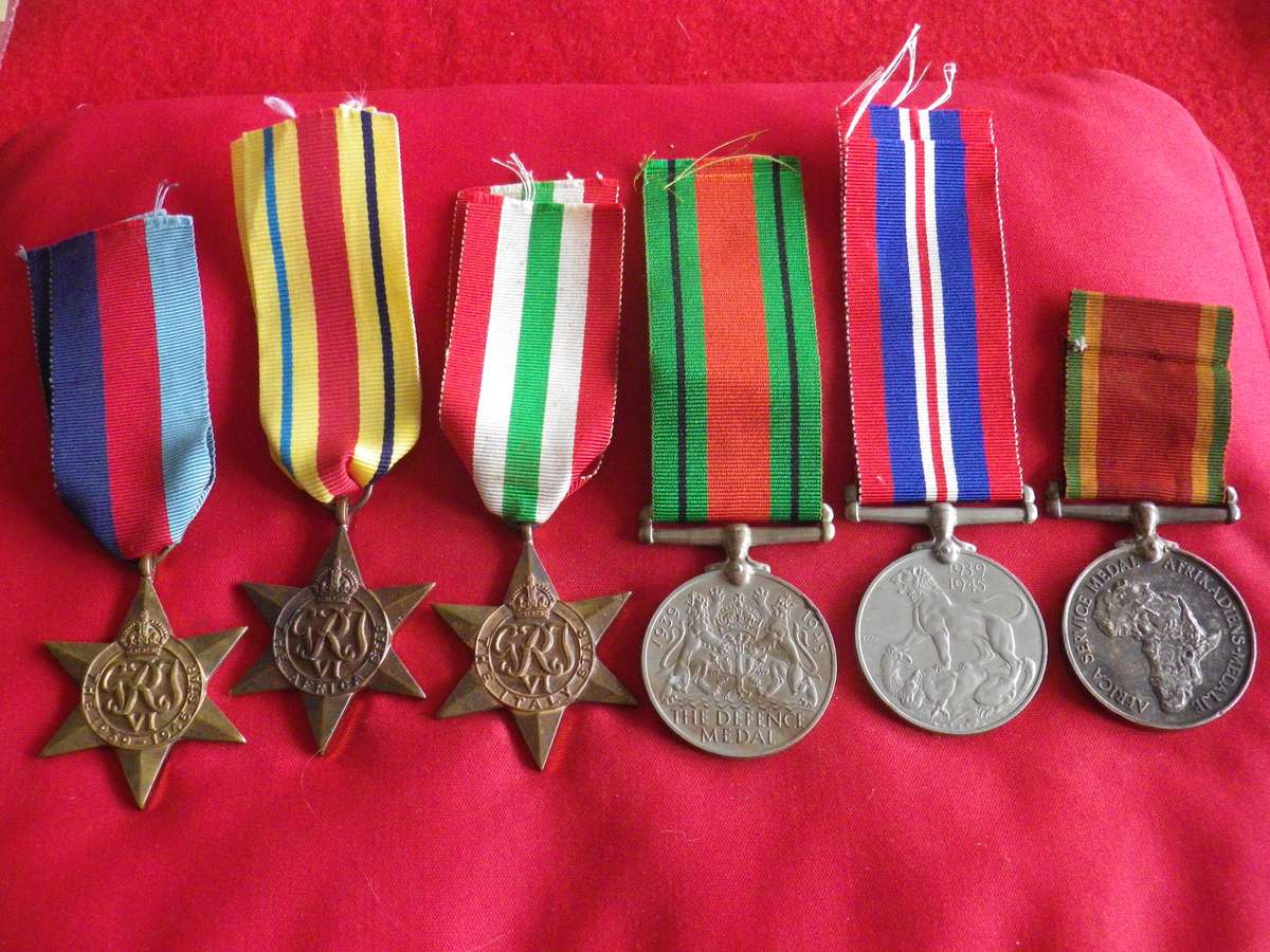SAUF - WW2 MEDAL GROUP OF 6- TO 582606 NJ BLAKEWAY  - READ BELOW                     (4238)