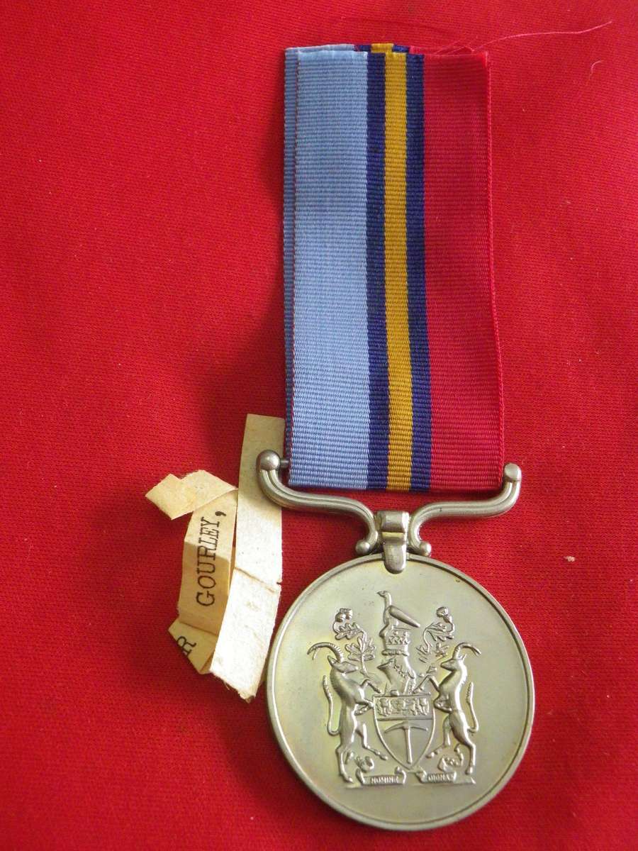 RHODESIA  - FULL SIZE RhGSM - TO 382855W F/R GOURLEY J.H. + AWARD SLIP - UNRESEARCHED   (193)