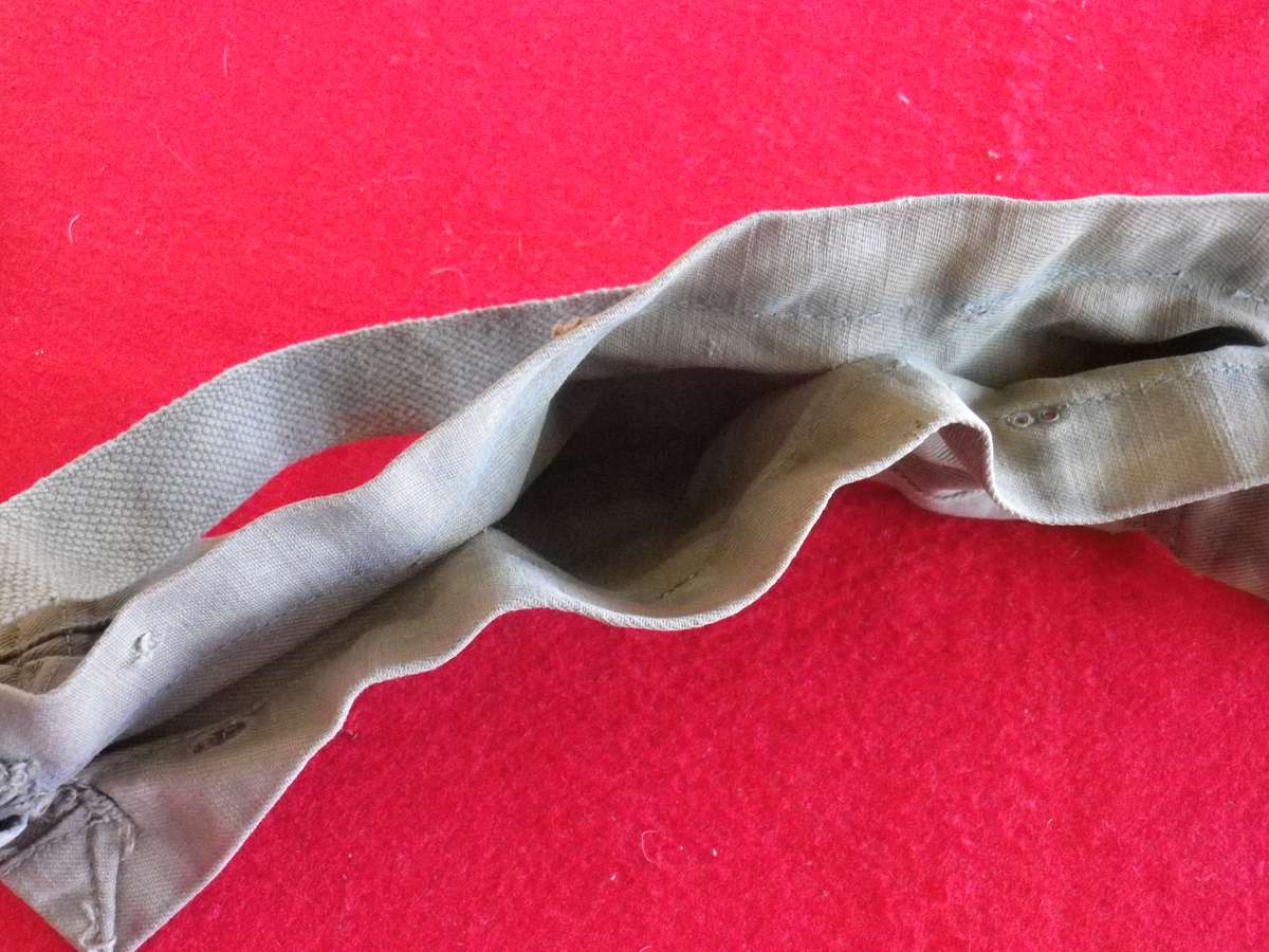 RHODESIAN ARMY - 2 X BANDOLIERS FOR AMMO CLIPS, 1 FROM FEDERATION PERIOD, USED BUSH WAR  (8968)