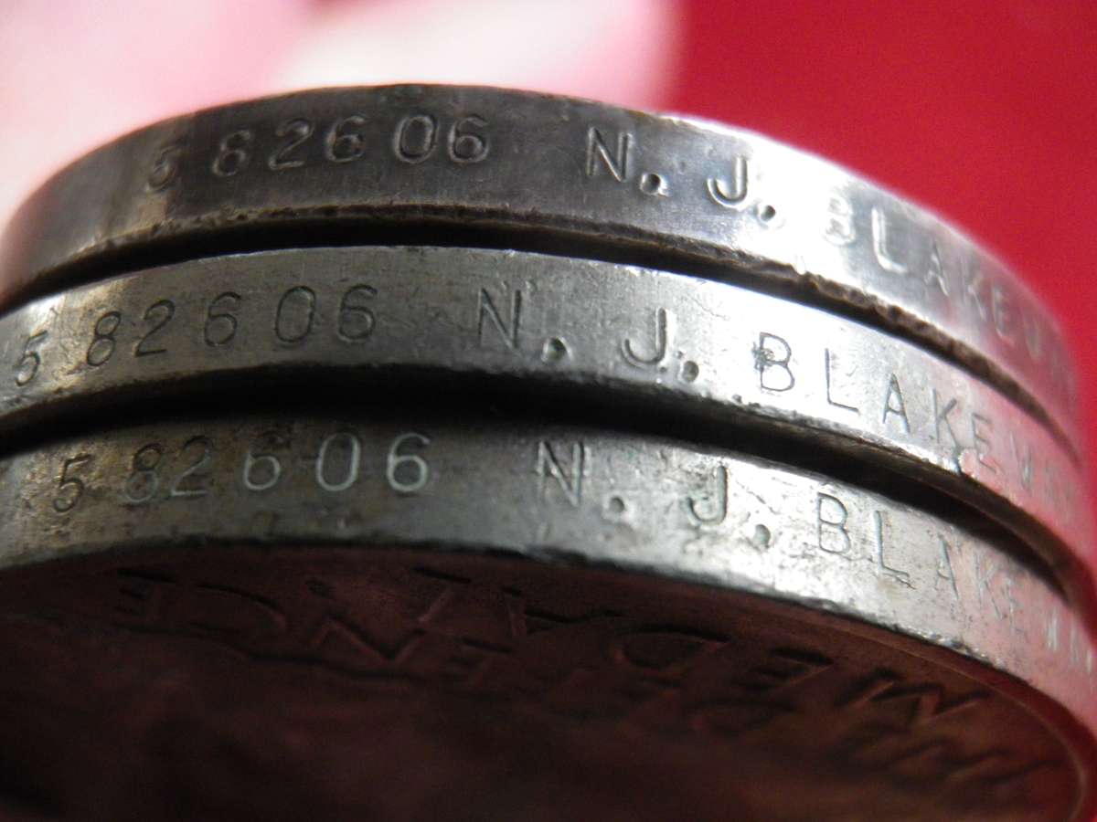 SAUF - WW2 MEDAL GROUP OF 6- TO 582606 NJ BLAKEWAY  - READ BELOW                     (4238)
