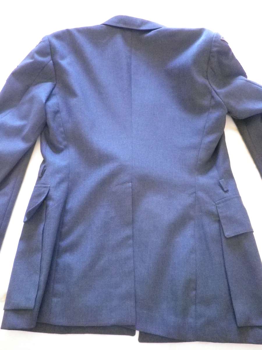 RHODESIAN AIR FORCE - FLIGHT SERGEANTS NO1  BLUE TUNIC + TROUSERS + GLOVES - GOOD CONDITION (8692)