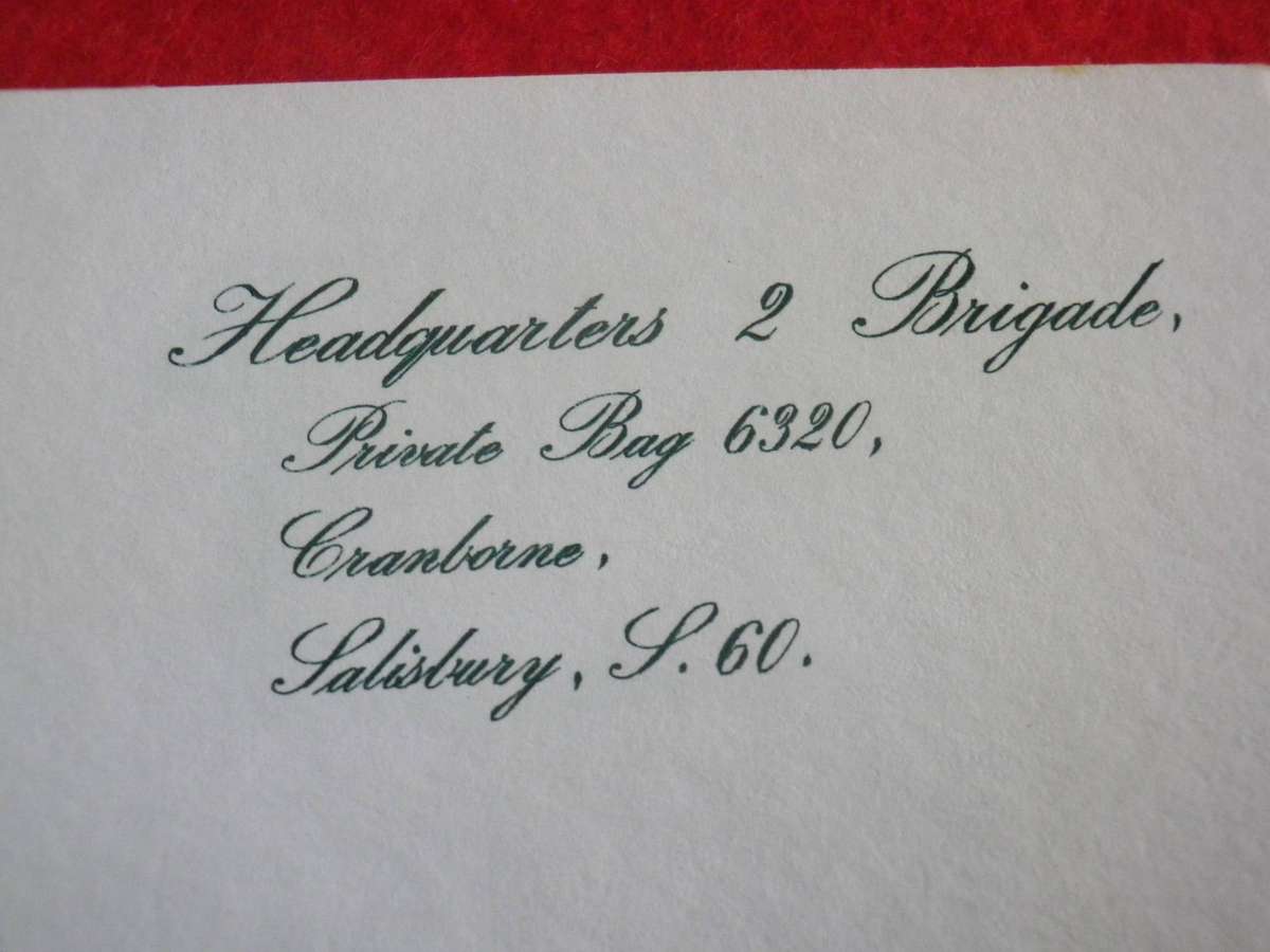 RHODESIA - RLI PRESENTATION OF COLOURS PROGRAMME (SIGNED) +2 BDE LETTERHEAD +ENVELOPE - READ MORE(51
