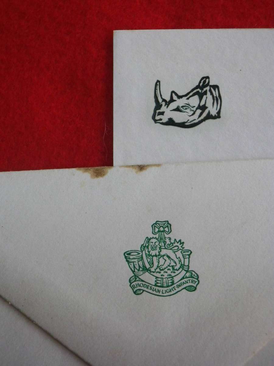 RHODESIA - RLI PRESENTATION OF COLOURS PROGRAMME (SIGNED) +2 BDE LETTERHEAD +ENVELOPE - READ MORE(51