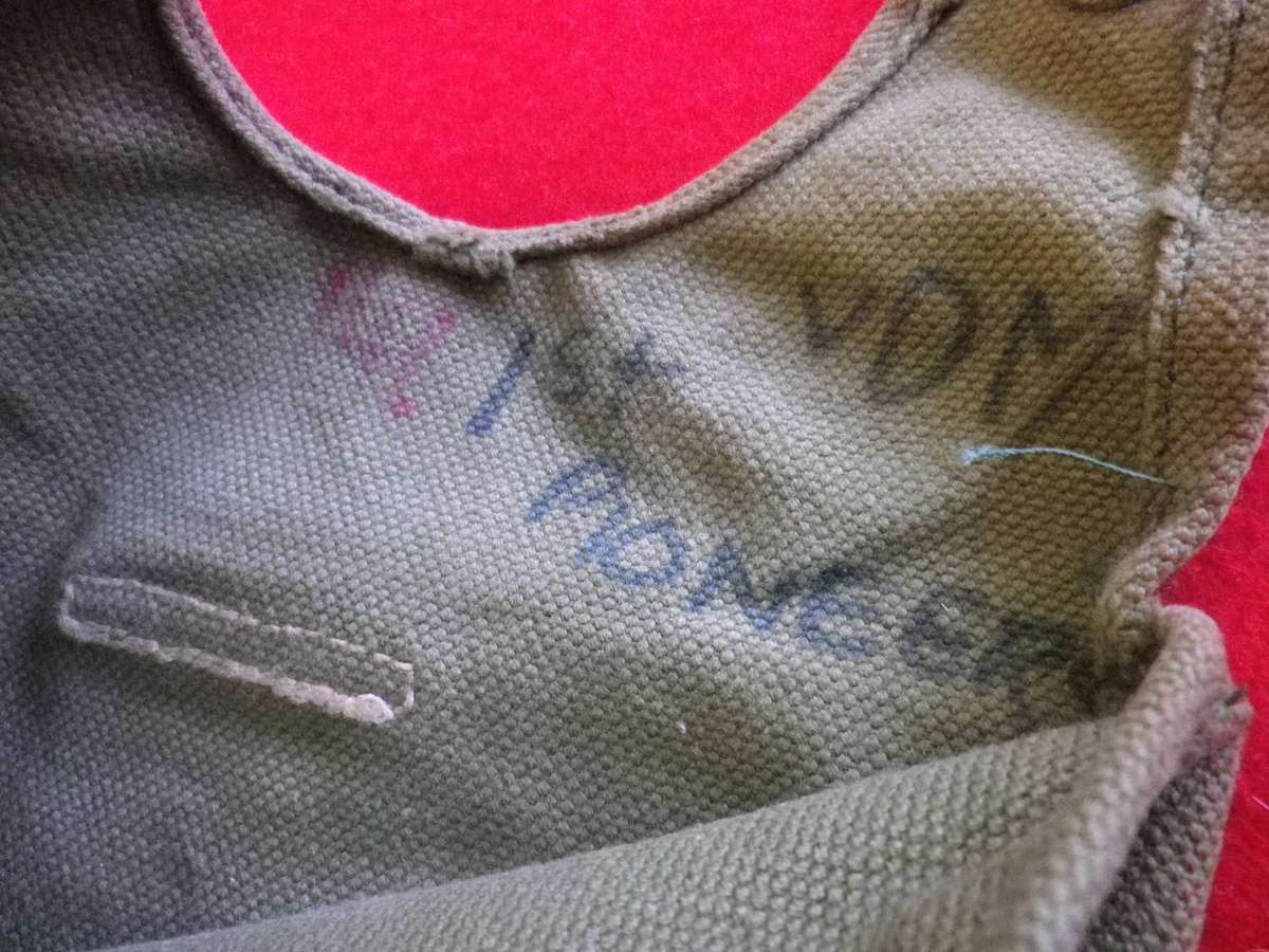 RHODESIAN ARMY P 69 WATER BOTTLE POUCH, INSCRIBED - MAY HAVE BEEN LATER USED IN SA.   (245)