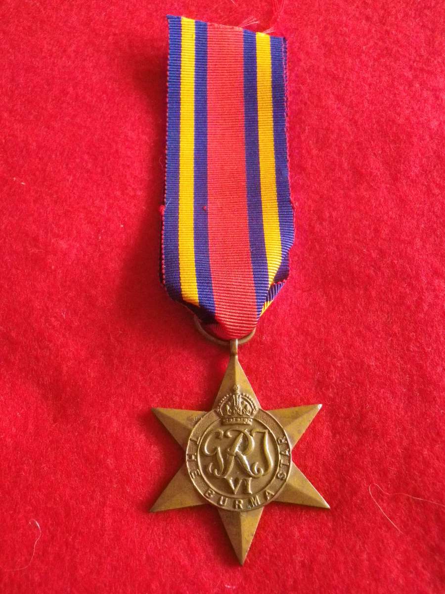 BRITISH & COMMONWEALTH - WW2 BURMA STAR - FULL SIZE  - UN-NAMED    (4060)