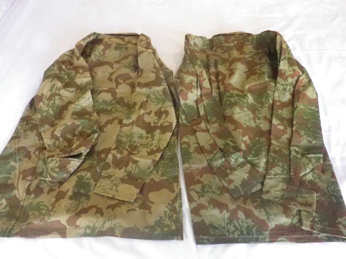 SAP 2ND PATT 2 X  CAMMO LS SHIRTS MADE MARBURG & VEKA - SIZE SMALL -  SIZES BELOW    (446)