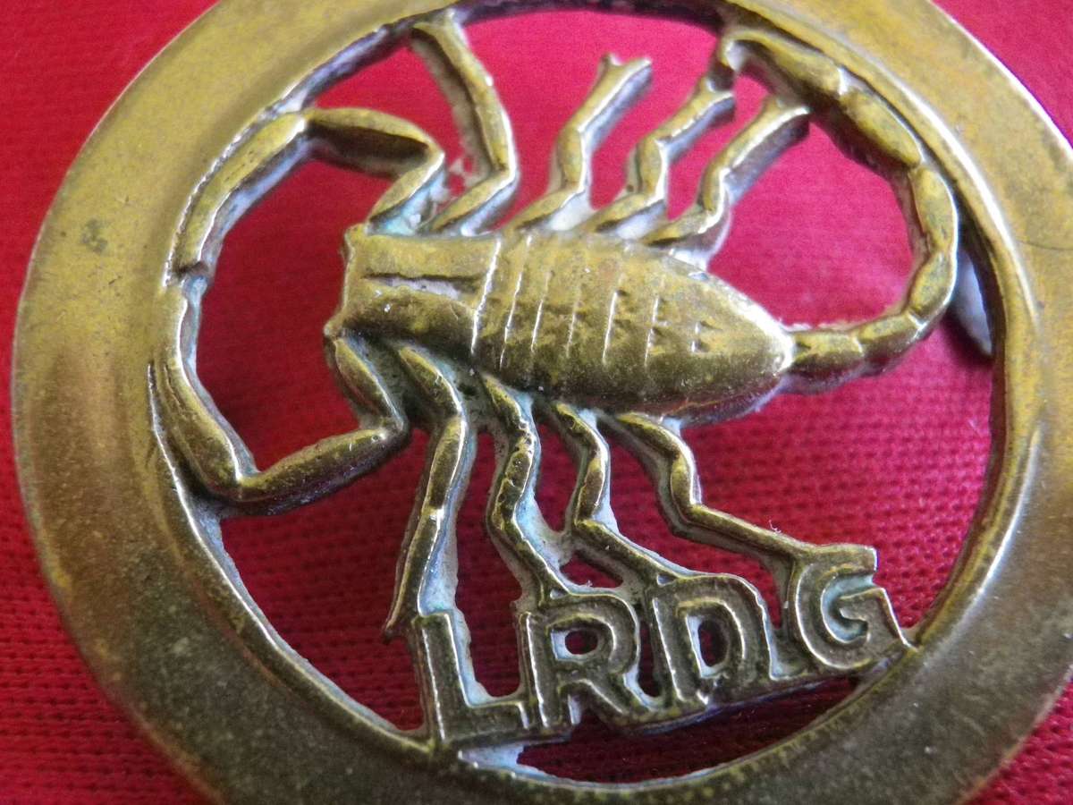 WW2 LONG RANGE DESERT GROUP (LRDG) BERET BADGE AS WORN BY A RHODESIAN - READ BELOW (5038)