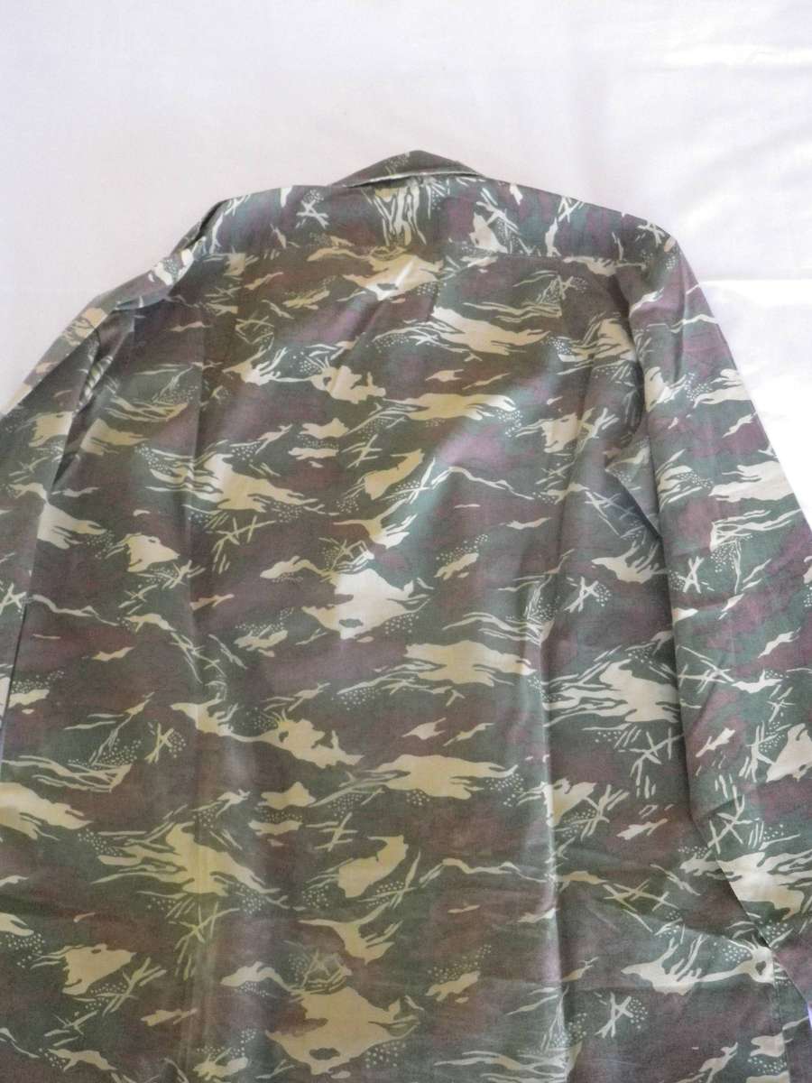 SWAPOL / KOEVOET - LIZZARD PATT. LS COTTON / SUMMER CAMMO SHIRT  - SIZE SMALL -  SIZES BELOW (447)