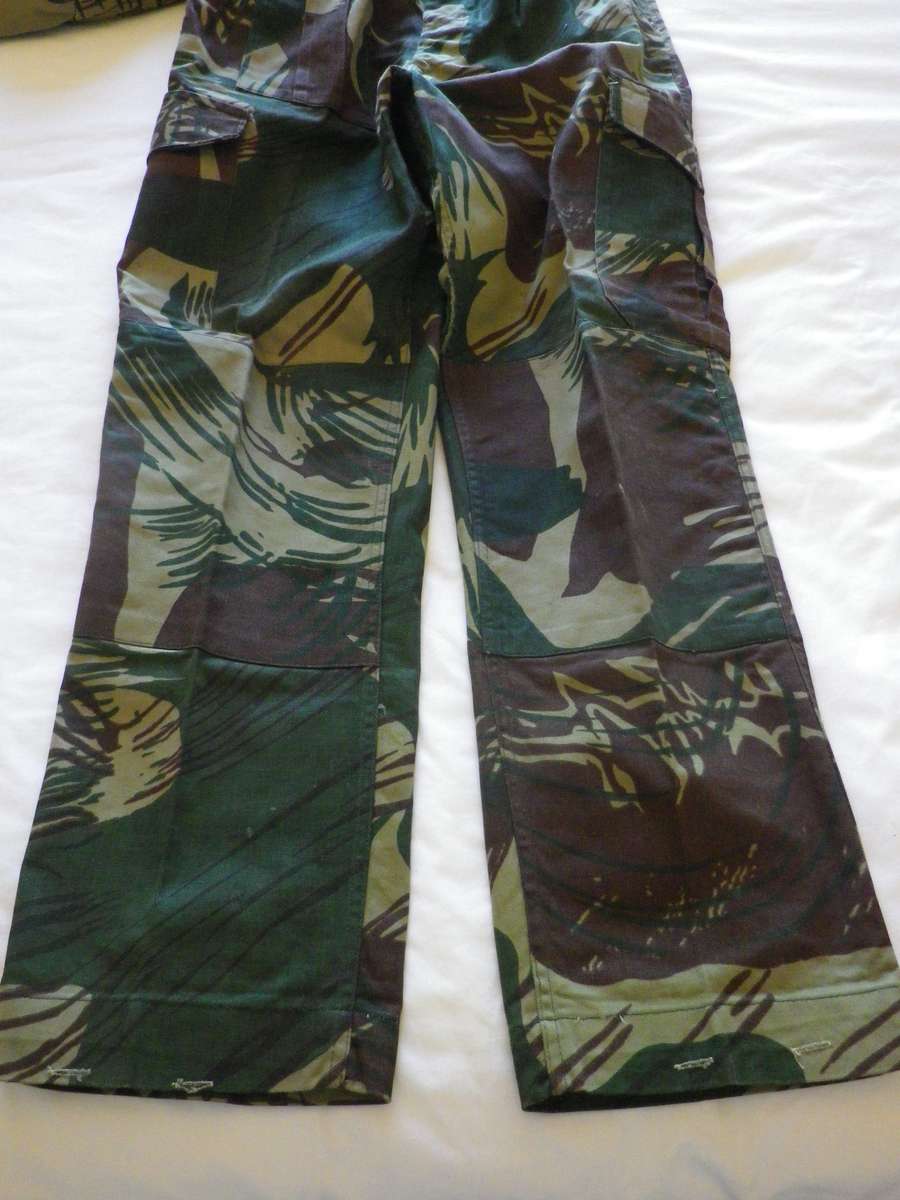 RHODESIAN ARMY - CAMMO TROUSERS - MADE PARAMOUNT - GOOD CONDITION     (8695)