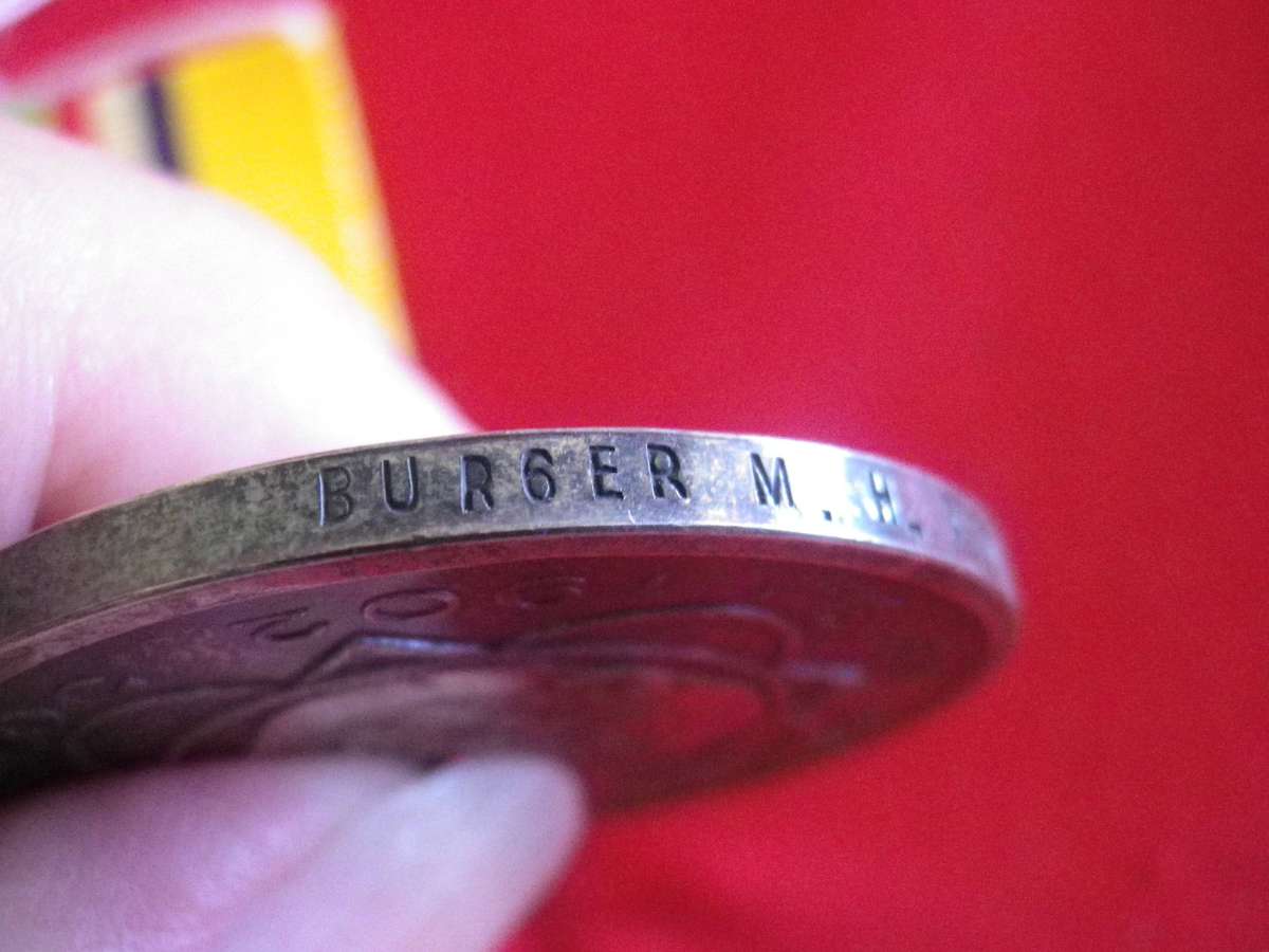 SA BOER WAR - ABO MEDAL TO BURGER M.H. BORNMAN WITH RESEARCH DOCUMENTATION    (4010)