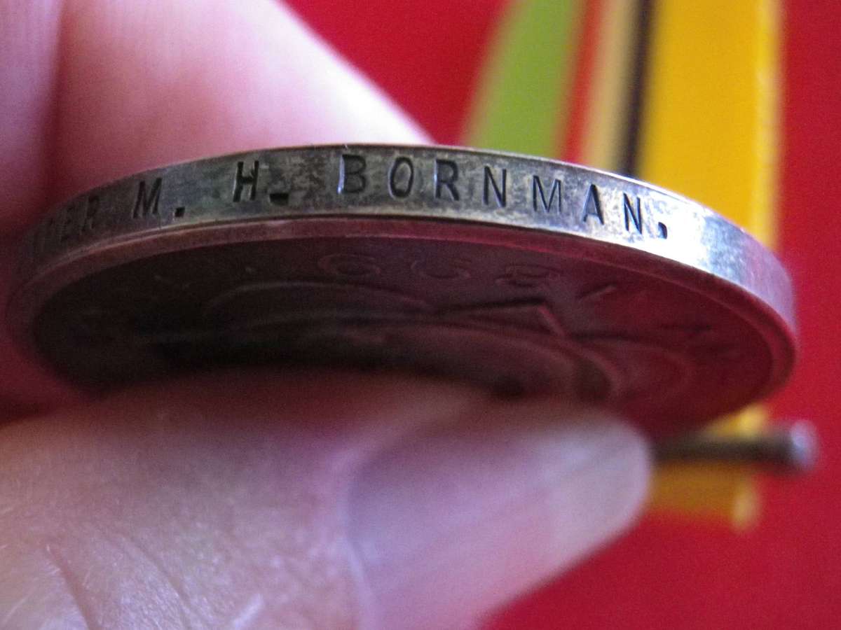 SA BOER WAR - ABO MEDAL TO BURGER M.H. BORNMAN WITH RESEARCH DOCUMENTATION    (4010)