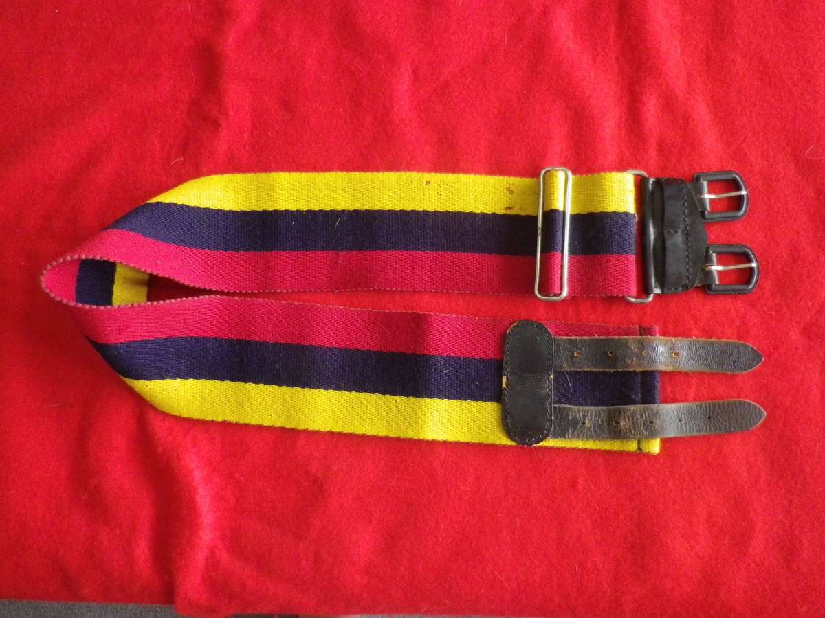 RHODESIAN MEDICAL CORPS STABLE BELT , EARLY WEAVE - SCARCE - MAX LENGTH 81CM/32"     (270)